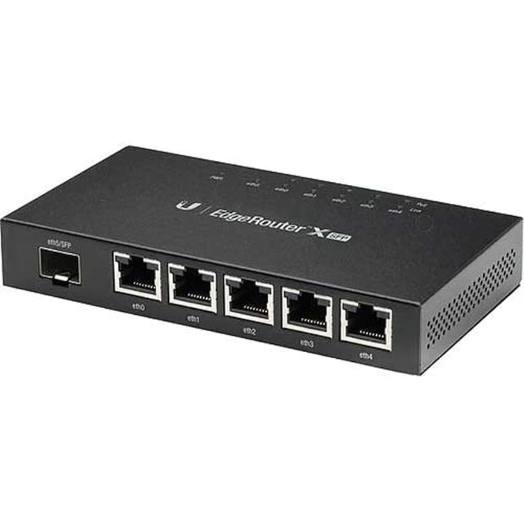 Ubiquiti EdgeRouter X SFP (ER-X-SFP) 5-Port Gigabit Router with 1 SFP Port and Passive PoE Support