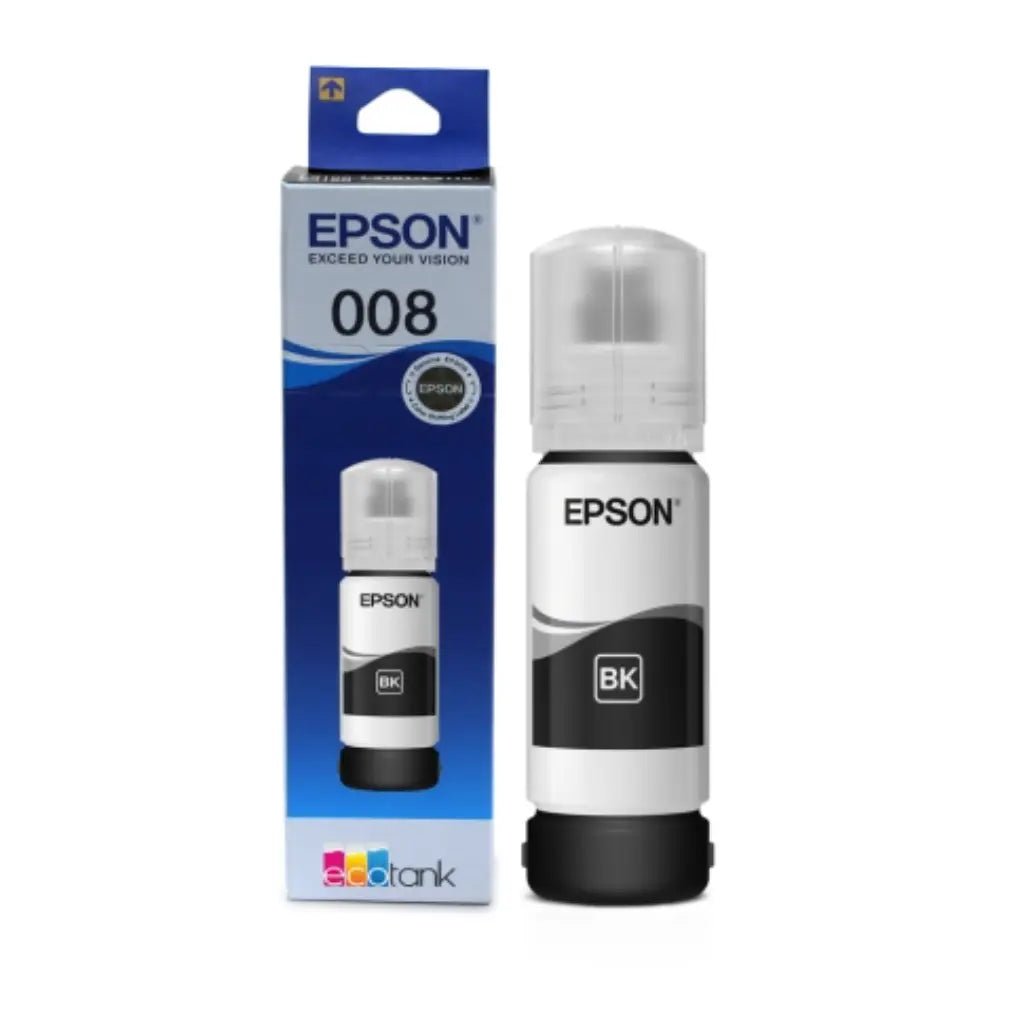 Epson 008 (C13T06G198) T06G Black Pigment Ink Bottle 127ml for EcoTank Printers