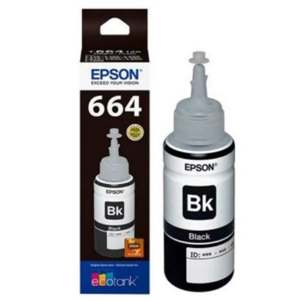 Epson 664 (C13T664198) Black Ink Bottle 70ml for EcoTank L-Series Inkjet Printers