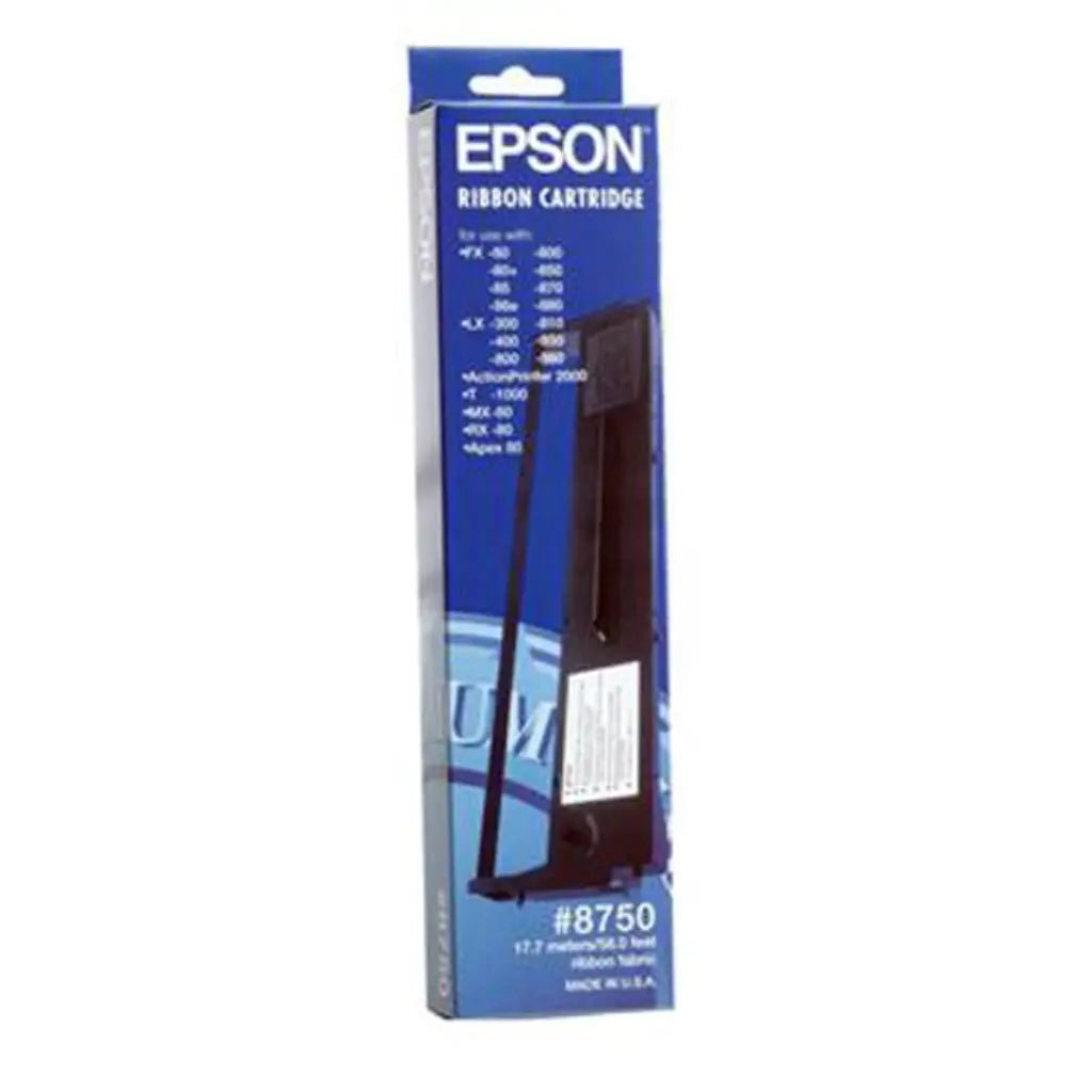 Epson C13S015516 Original Black Fabric Ribbon Cartridge for LX-300 and LX-300+ Dot Matrix Printers