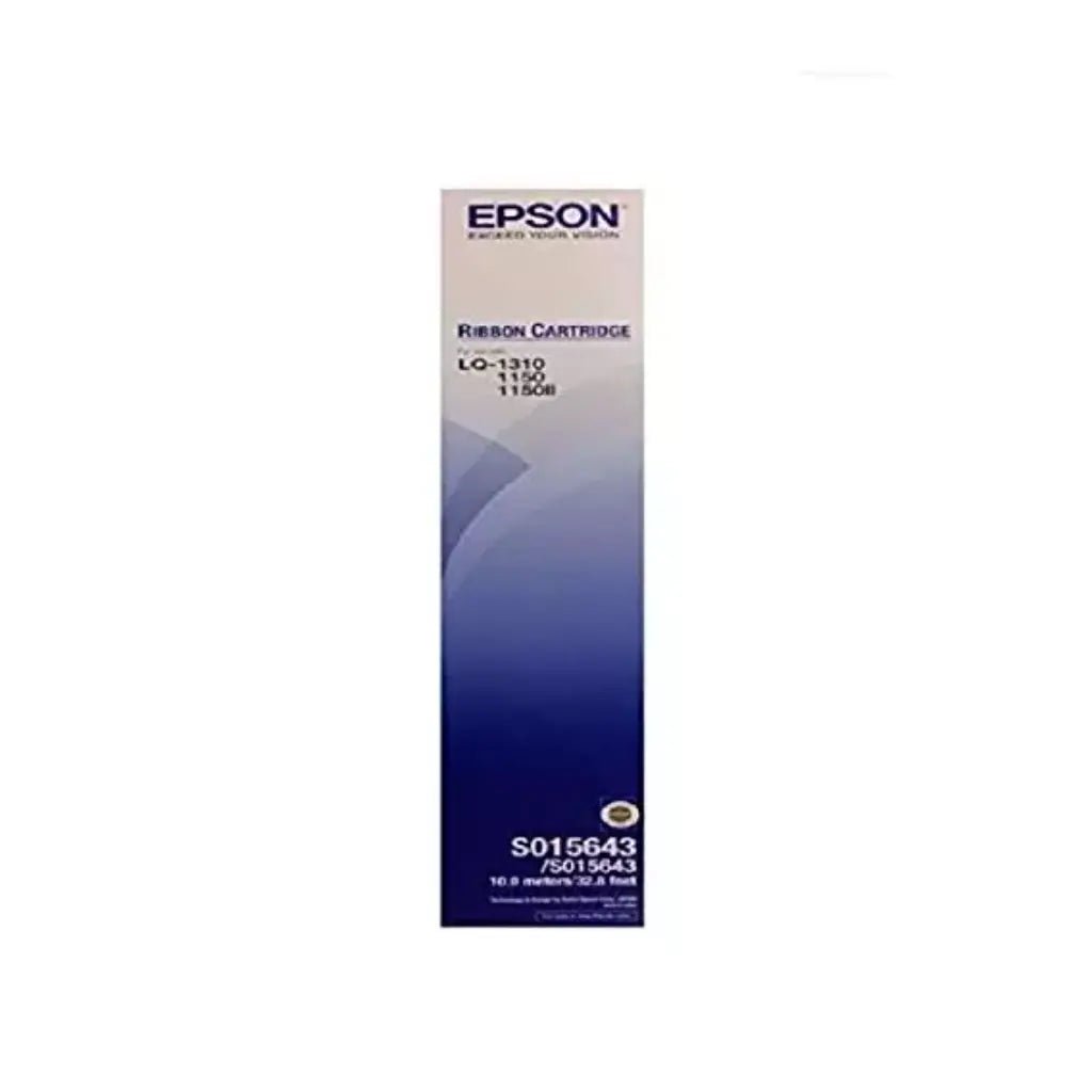 Epson C13S015643 Black Fabric Ribbon Cartridge for LQ-1150 and LQ-1310 Dot Matrix Printers