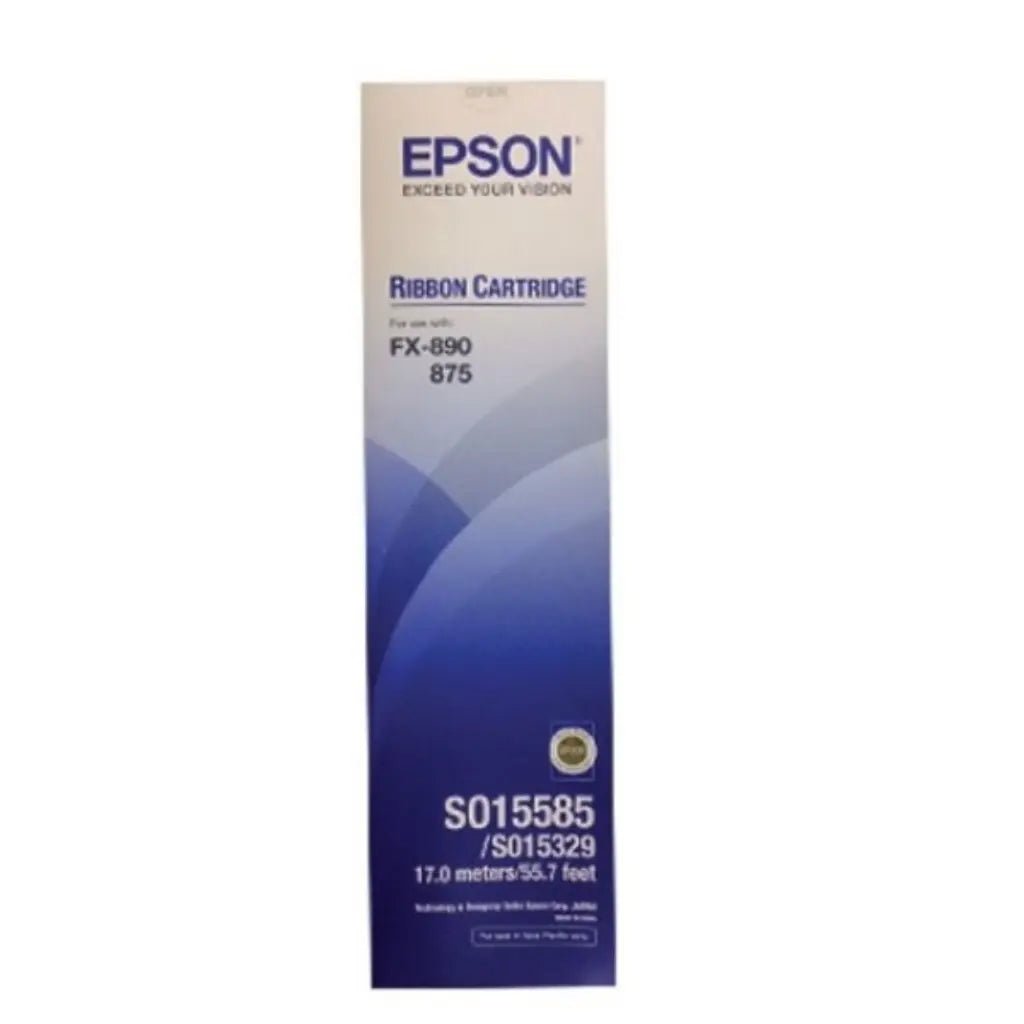 Epson FX-875 / FX-890 Original Black Fabric Ribbon Cartridge (C13S015585)