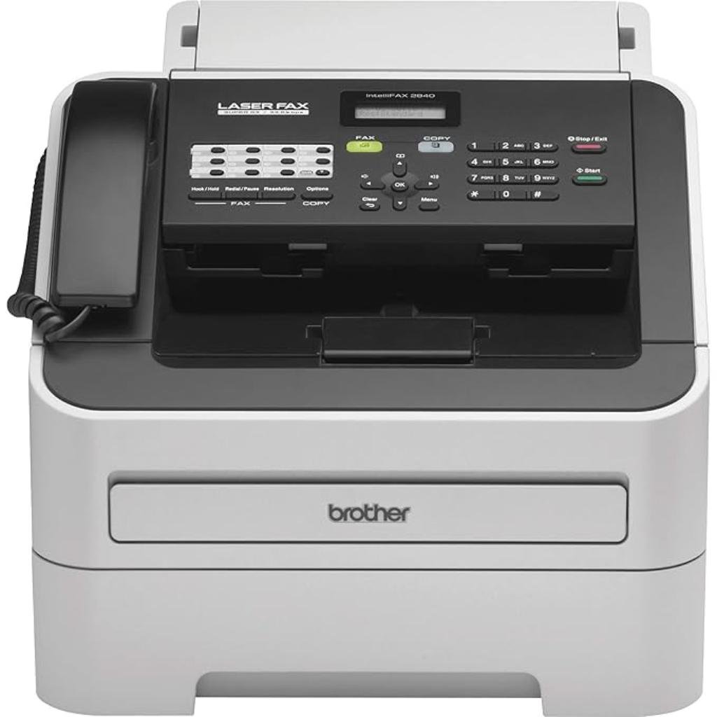 Brother FAX-2840 High-Speed Monochrome Laser Fax Machine with Integrated Copier and Telephone