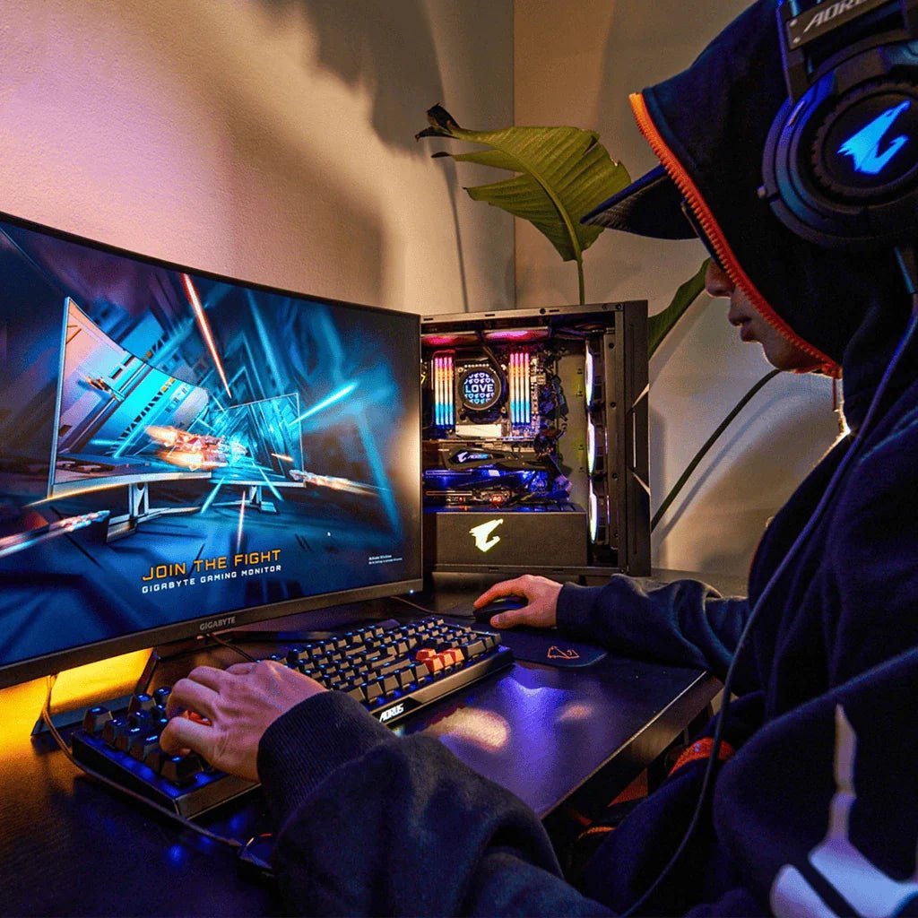 GIGABYTE G32QC 32-Inch QHD 1440p 165Hz Curved Gaming Monitor with HDR