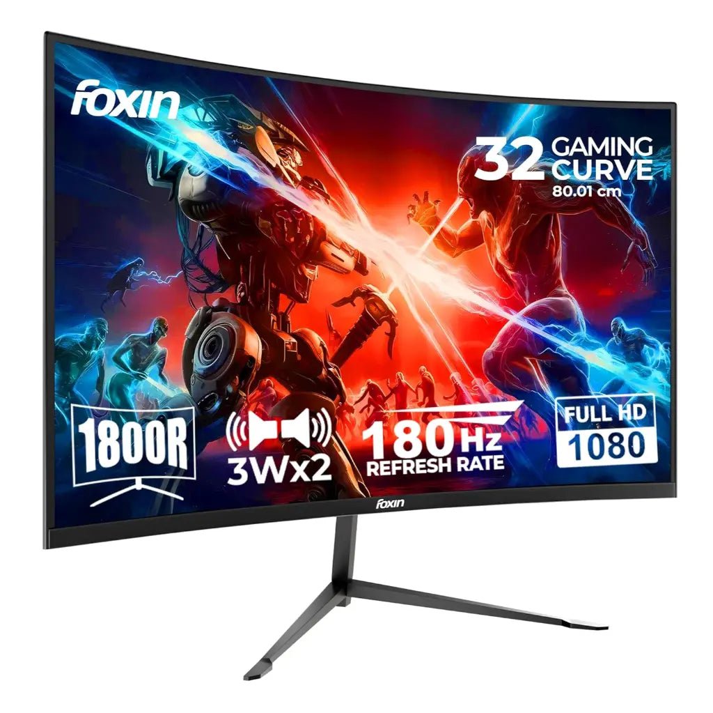 Foxin Phantom 32-inch 180Hz 1ms Full HD Curved LED Gaming Monitor