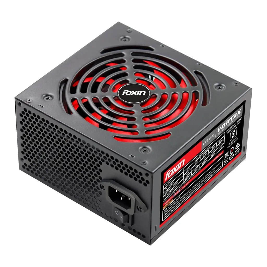 Foxin Vortex FPS-800S 350W ATX Power Supply Unit with 120mm Low-Noise Cooling Fan