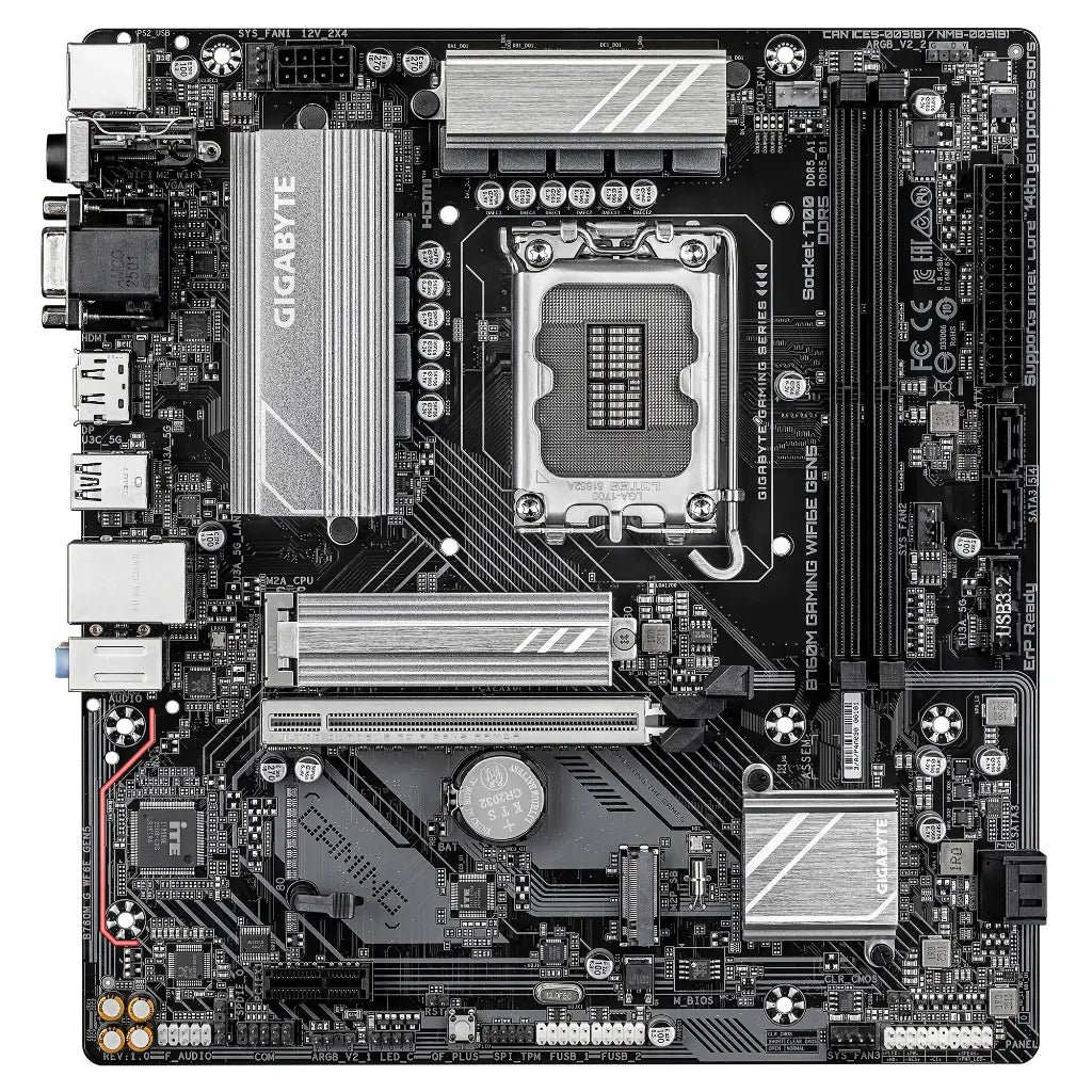 Gigabyte B760M GAMING WIFI 6E Gen5 Intel B760 LGA1700 DDR5 Micro-ATX Motherboard