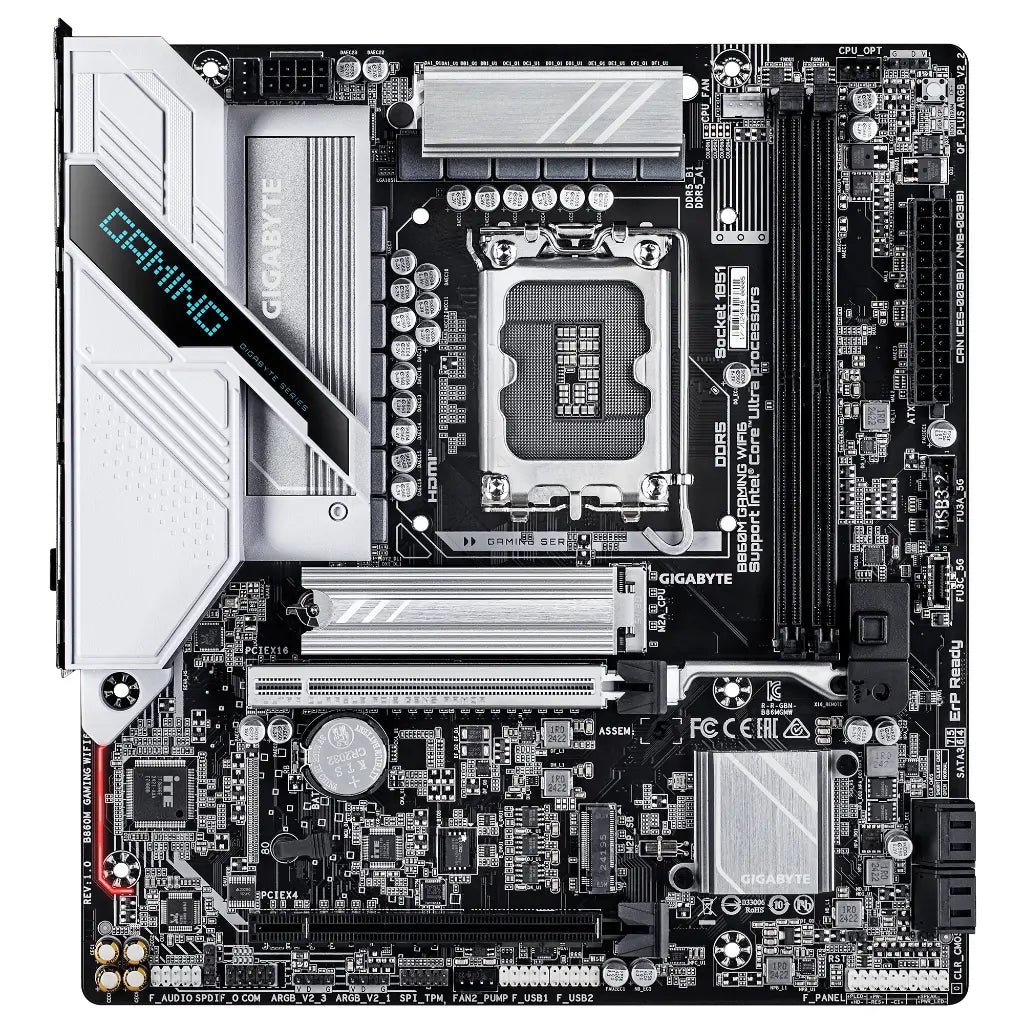 Gigabyte B860M Gaming WiFi 6 Intel LGA1851 DDR5 Micro-ATX Motherboard - High Performance Gaming Edition