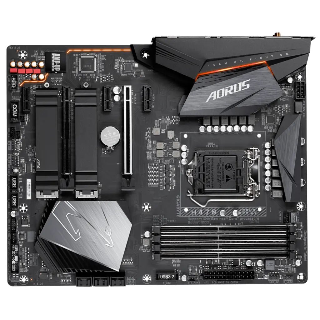 Gigabyte H470 AORUS PRO AX Intel LGA1200 ATX Motherboard with Wi-Fi 6 and DDR4 Support