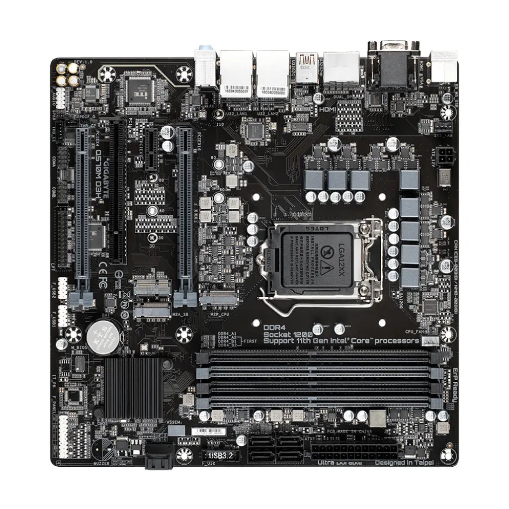 Gigabyte Q570M D3H Intel Q570 Chipset LGA1200 Socket DDR4 Micro-ATX Business Motherboard