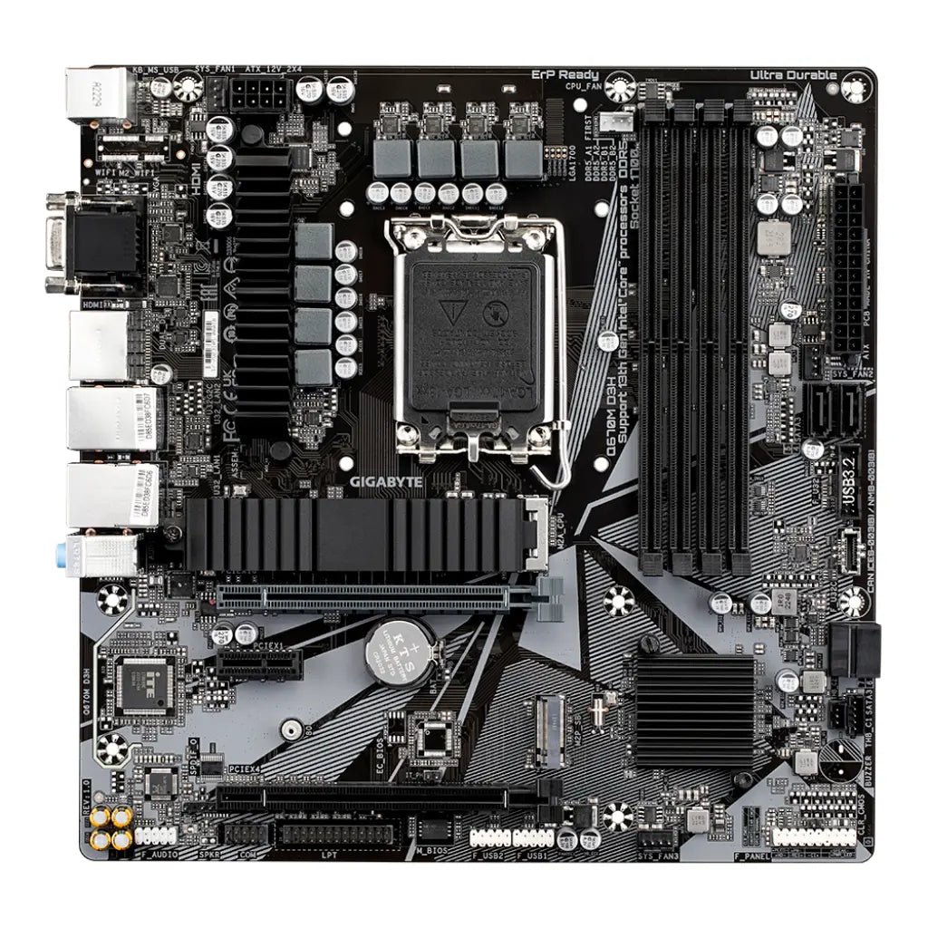 Gigabyte Q670M D3H Intel Q670 Chipset LGA1700 Socket DDR5 Micro-ATX Motherboard