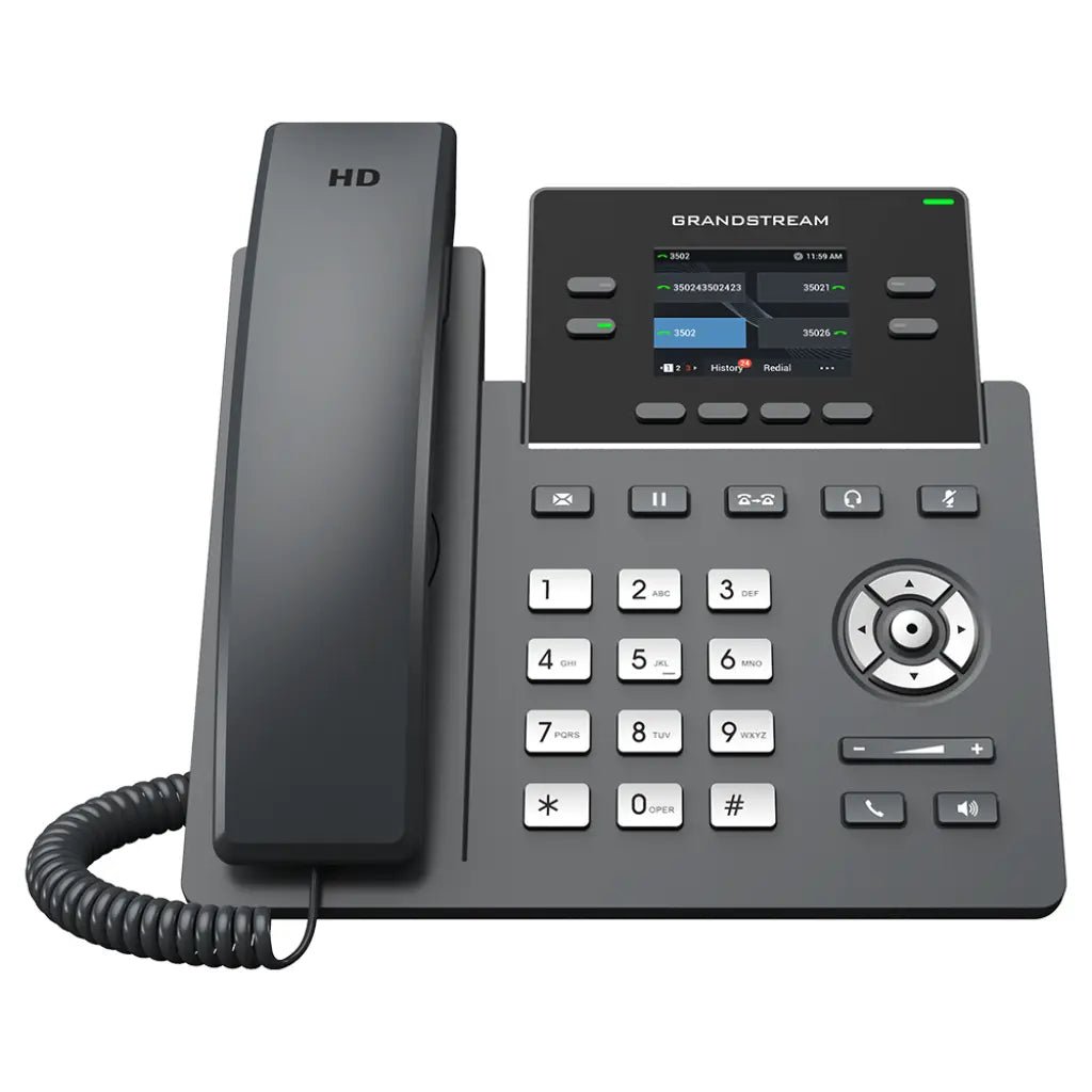 Grandstream GRP2612 2-Line Carrier-Grade IP Phone with HD Audio and Integrated PoE