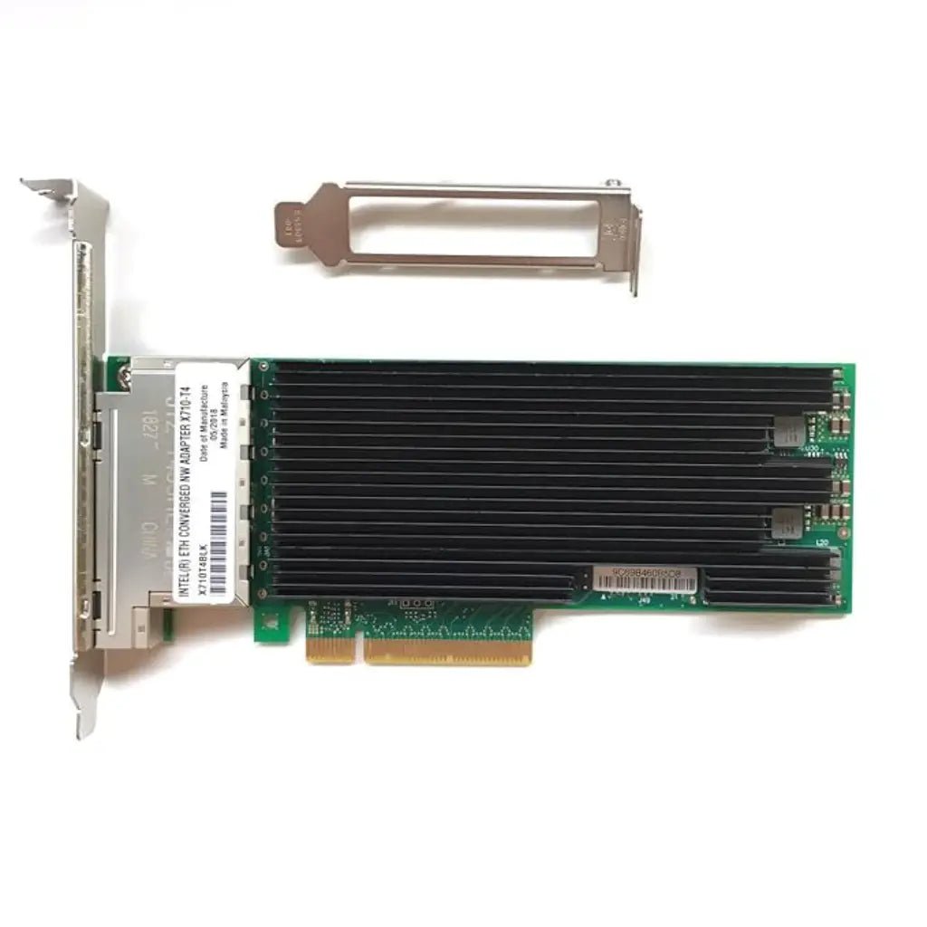 Intel X710-T4 Quad-Port 10GBASE-T PCIe 3.0 x8 RJ45 Ethernet Network Adapter - High Performance Server NIC