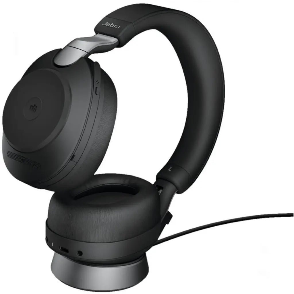 Jabra Evolve2 85 MS Stereo Wireless USB-A Headset with Hybrid Active Noise Cancellation and 10-Microphone Technology