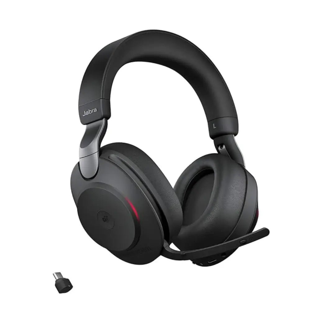 Jabra Evolve2 85 Professional Wireless Over-Ear Headset with Advanced Active Noise Cancellation and USB-C Bluetooth Adapter
