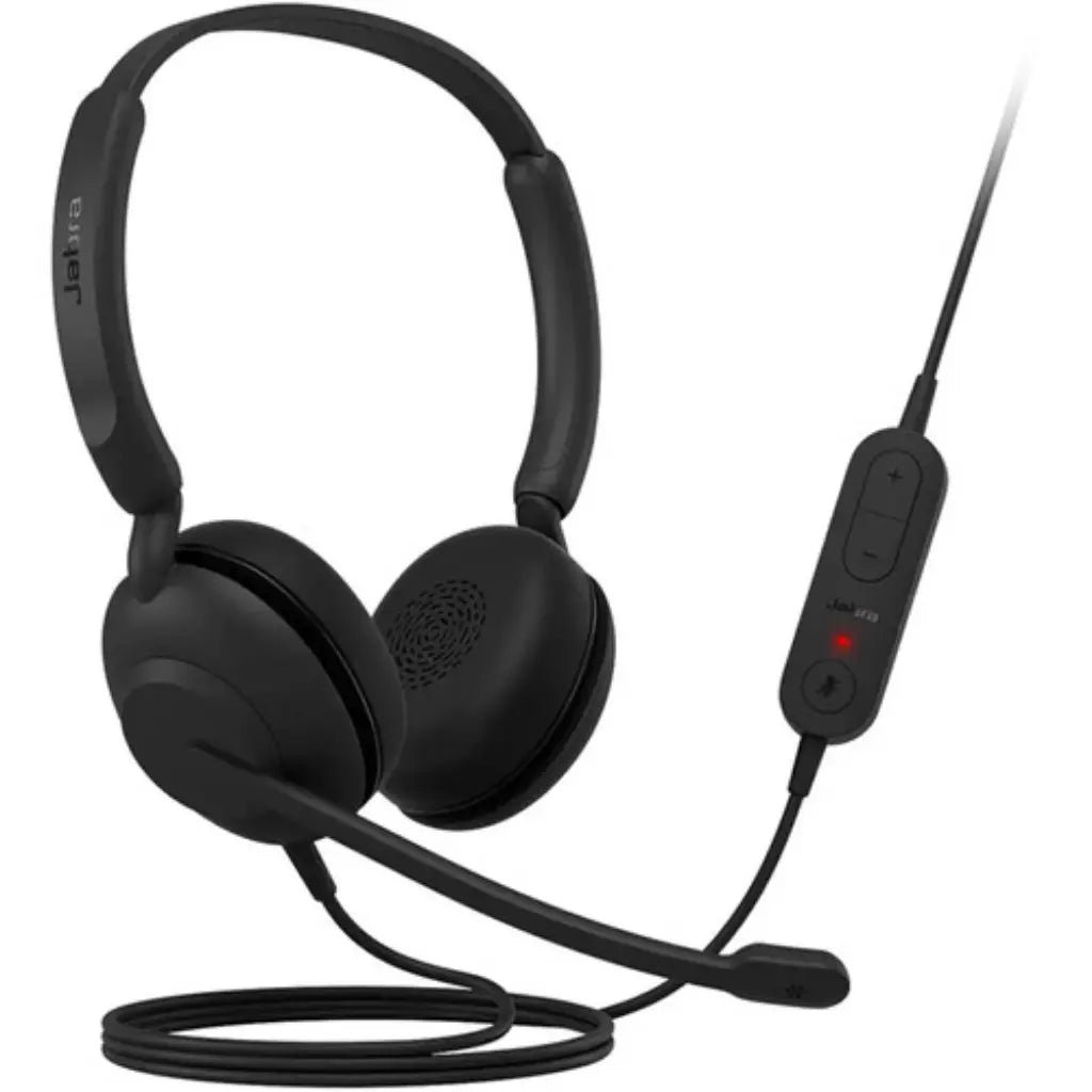 Jabra Evolve 10 Professional USB-A Stereo Wired Headset with Noise-Cancelling Boom Microphone and In-Line Controls