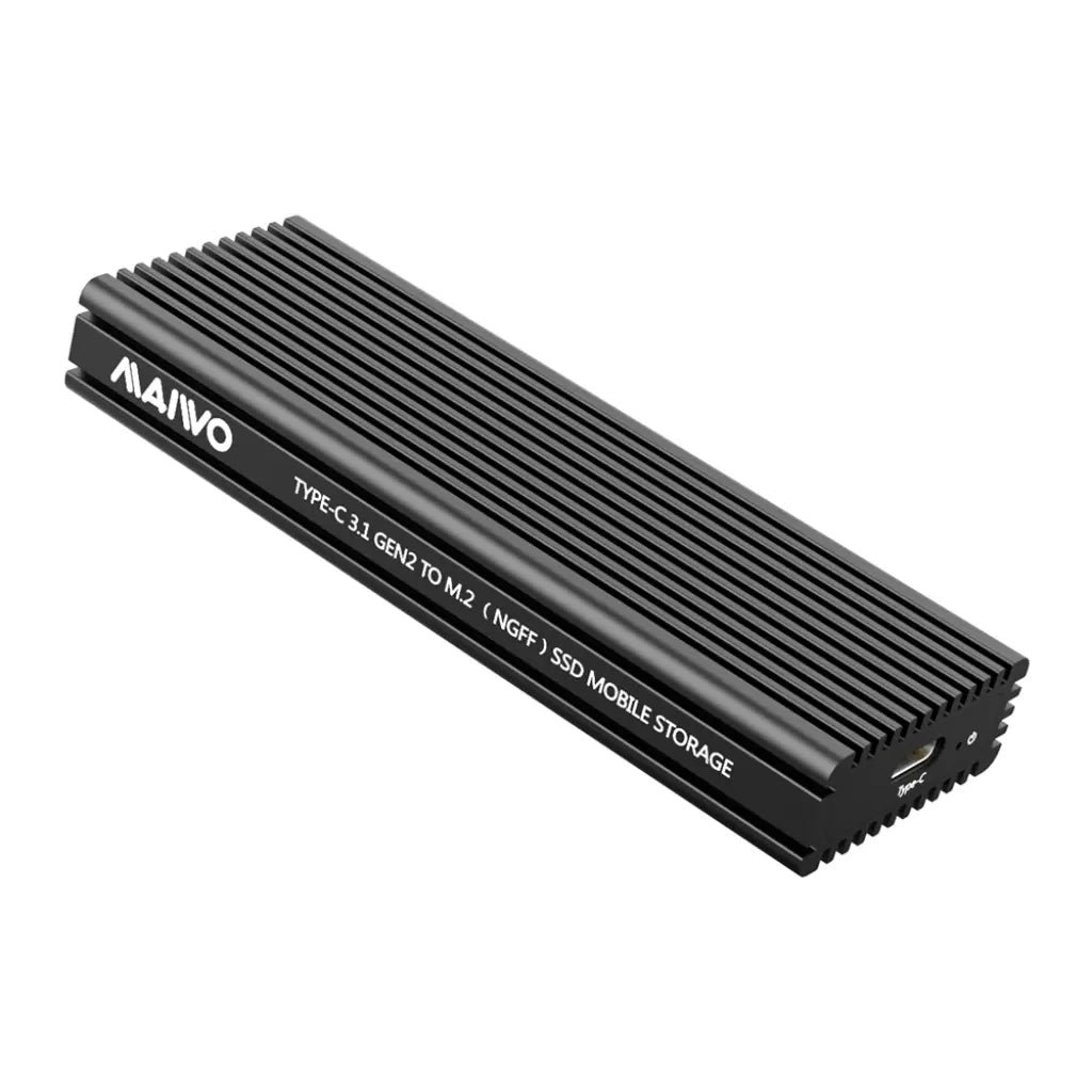 MAIWO K1687P2 USB 3.2 Gen2 Type-C 10Gbps Dual Protocol M.2 NVMe and SATA SSD Enclosure