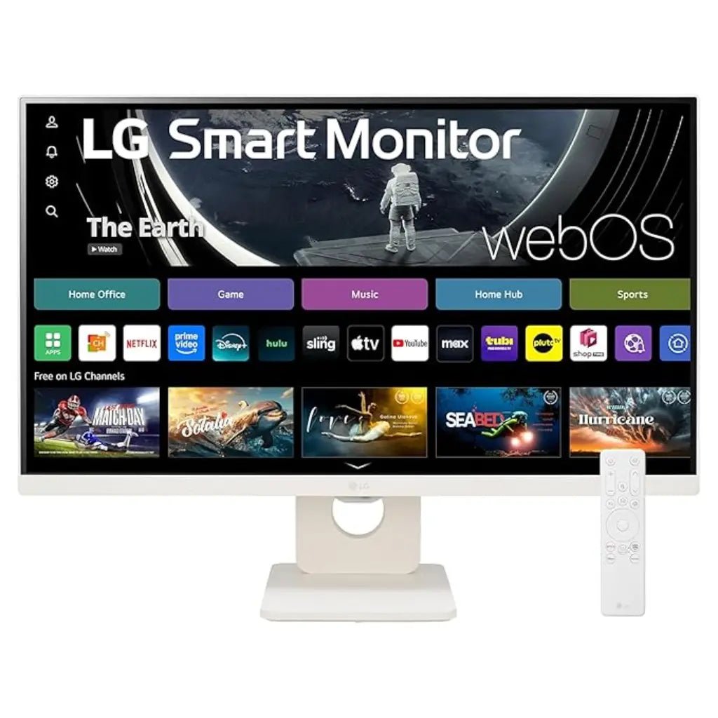 LG 25SR50F-W 24.5" Full HD IPS MyView Smart Monitor with webOS and Built-in Speakers