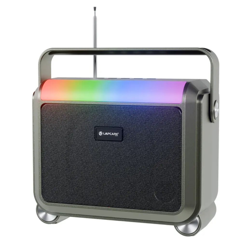 Lapcare Aster LBS-201 20W Portable Bluetooth Party Speaker with Dynamic RGB Lights and Enhanced Extra Bass
