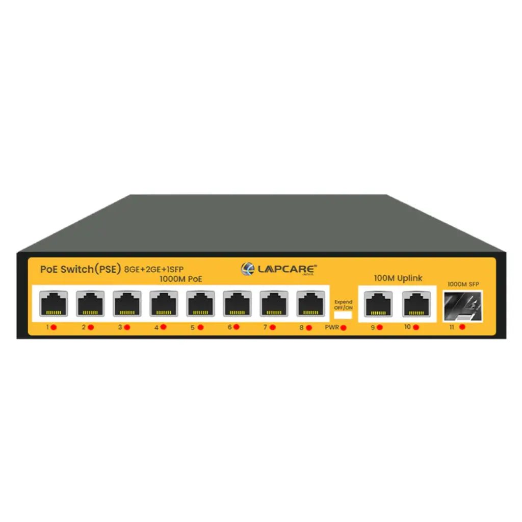Lapcare LAPLINK 11-Port Gigabit PoE Switch