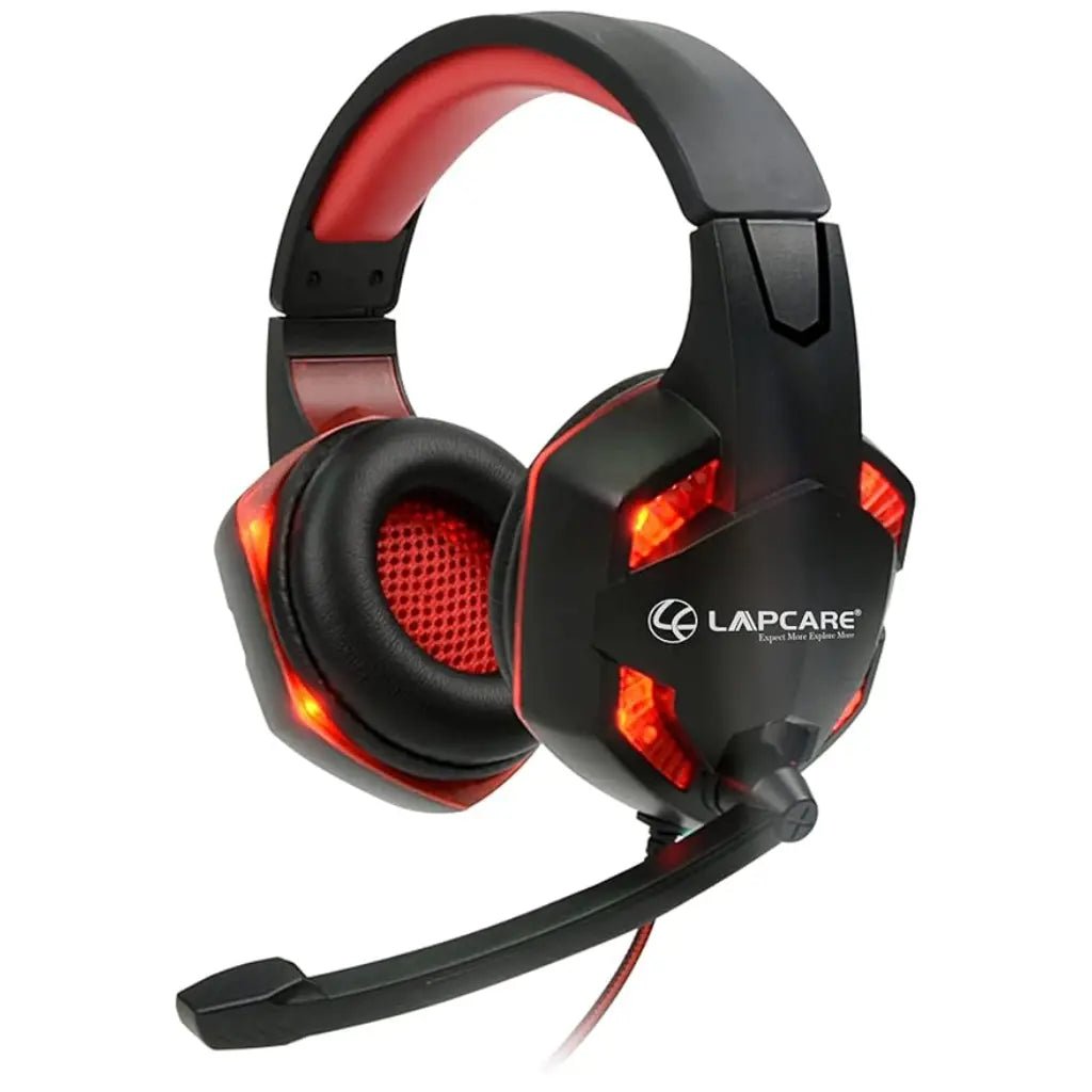 Lapcare LKAMML7415 Wired Over-Ear Headset with Adjustable Microphone and 3.5mm Audio Jack