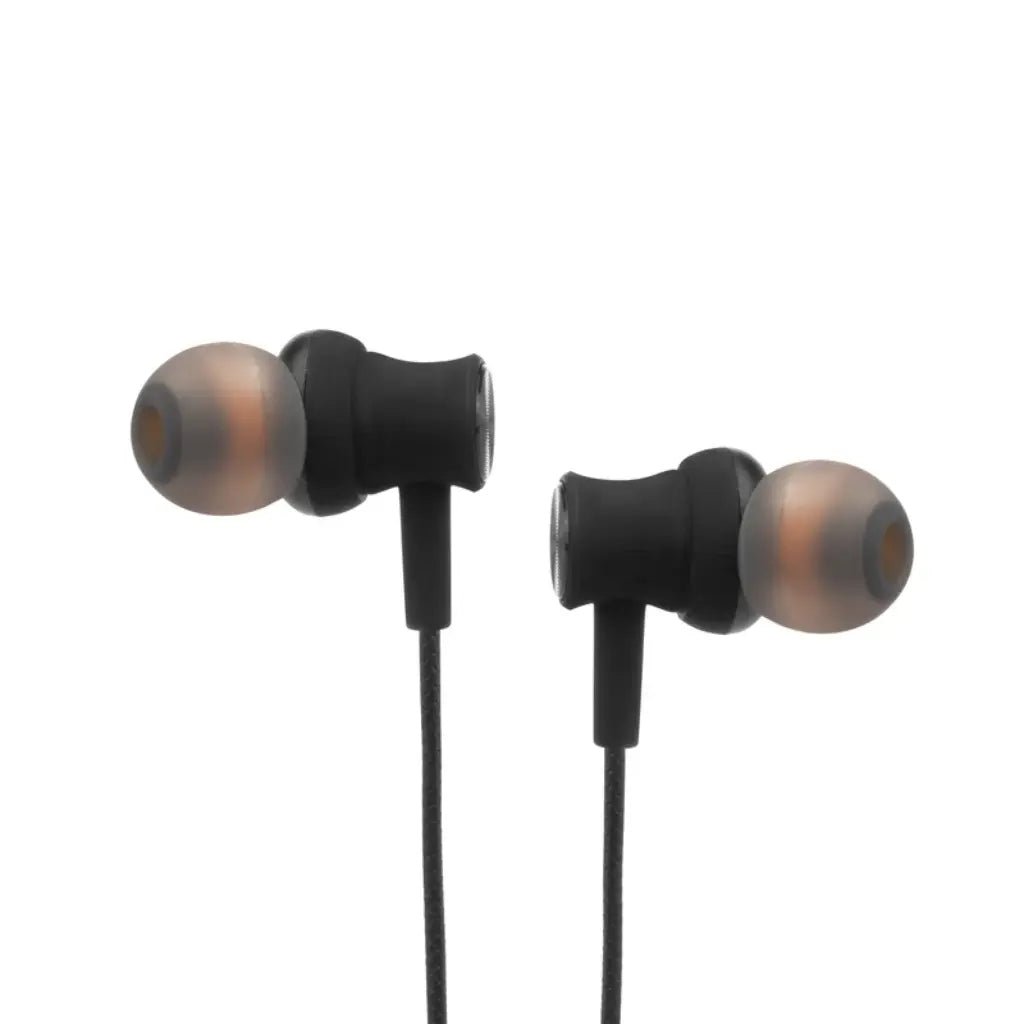 Lapcare Woobuds IV LKAMWE8208 Wired Earbuds with Inbuilt Microphone and 10mm Drivers - Black