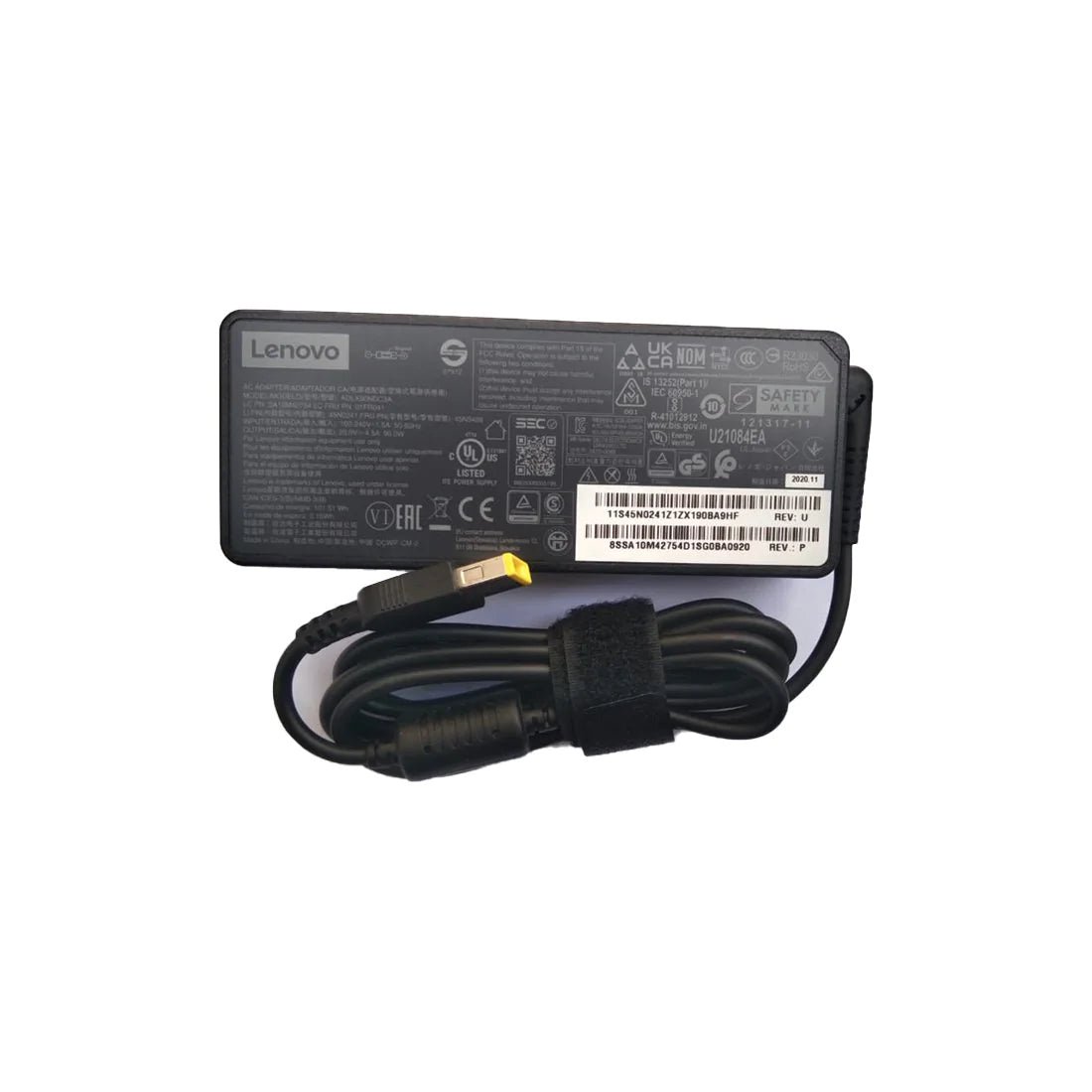 Lenovo 90W 20V Rectangular Pin AC Laptop Power Adapter Charger - Original OEM