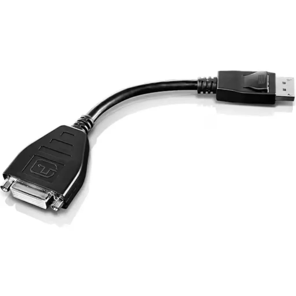 Lenovo DisplayPort to Single-Link DVI-D Digital Monitor Adapter - High Resolution Video Converter