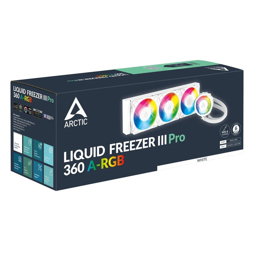 ARCTIC Liquid Freezer III 360 A-RGB All-in-One CPU Liquid Cooler - White Edition