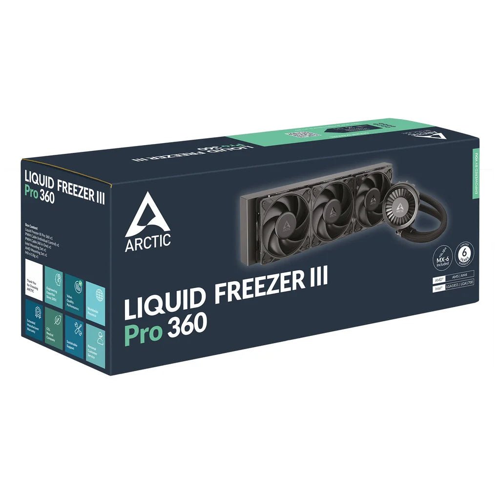 ARCTIC Liquid Freezer III 360 AIO CPU Liquid Cooler - High-Performance 360mm Cooling Solution