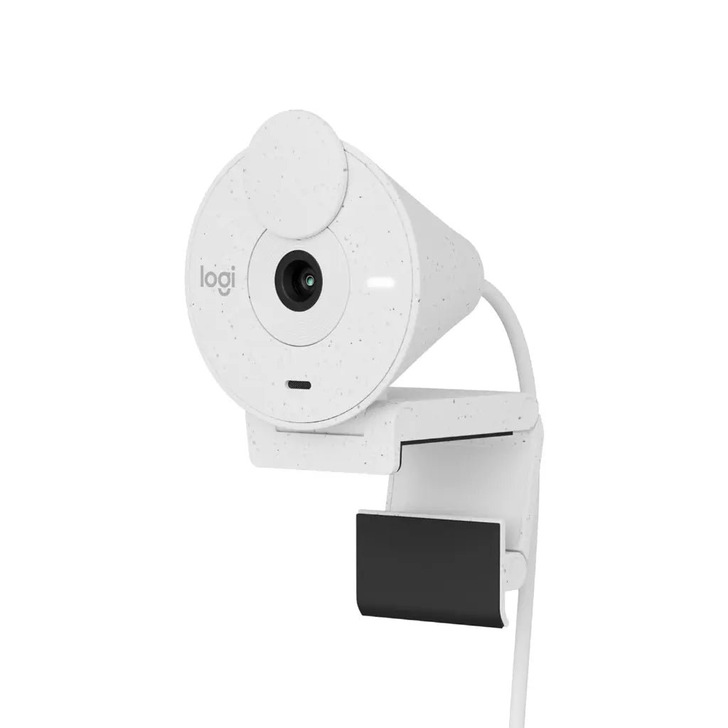Logitech Brio 300 1080p Full HD Webcam with Noise-Reducing Microphone - Off White