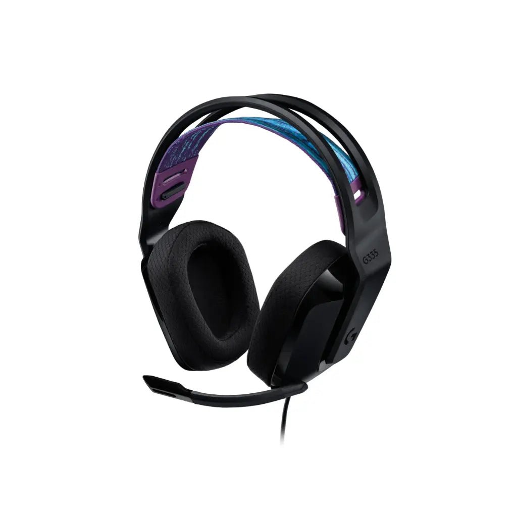 Logitech G335 Wired Lightweight Gaming Headset with Flip-to-Mute Microphone - Black
