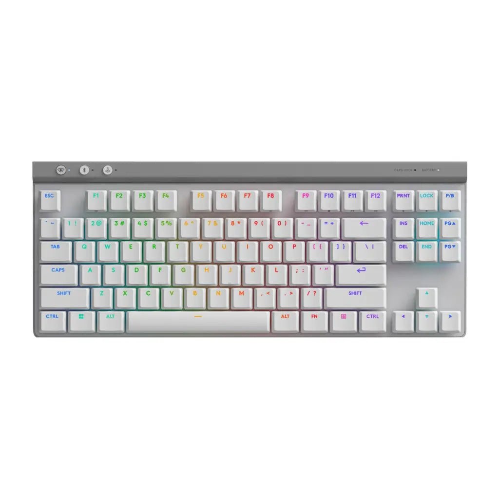 Logitech G515 LIGHTSPEED TKL Wireless Low-Profile Mechanical Gaming Keyboard with LIGHTSYNC RGB - White