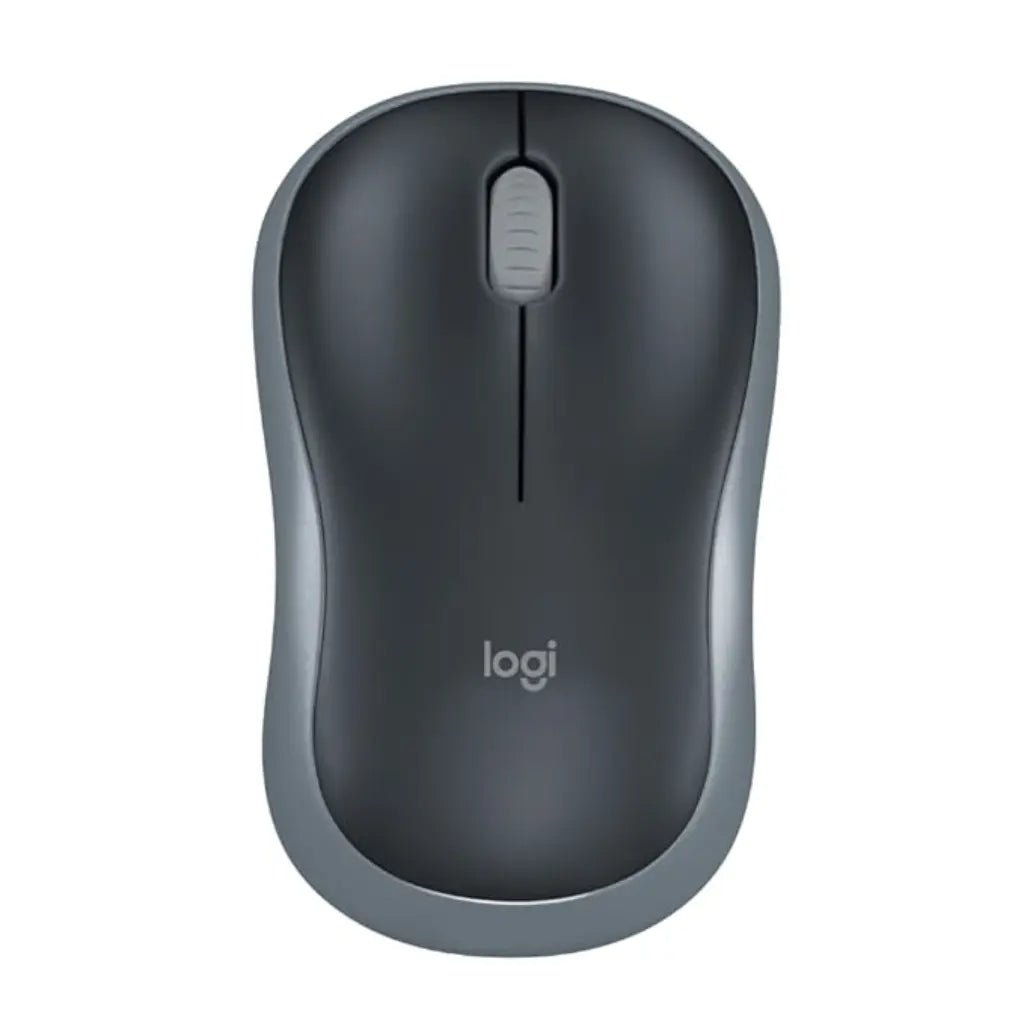 Logitech M186 2.4GHz Wireless Optical Mouse with USB Nano Receiver - Compact and Ergonomic