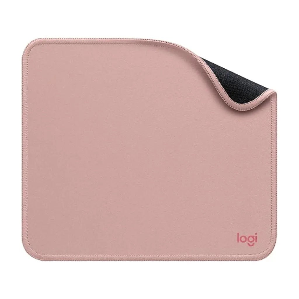 Logitech Studio Series Desk Mat and Mouse Pad with Anti-Slip Rubber Base - Dark Rose