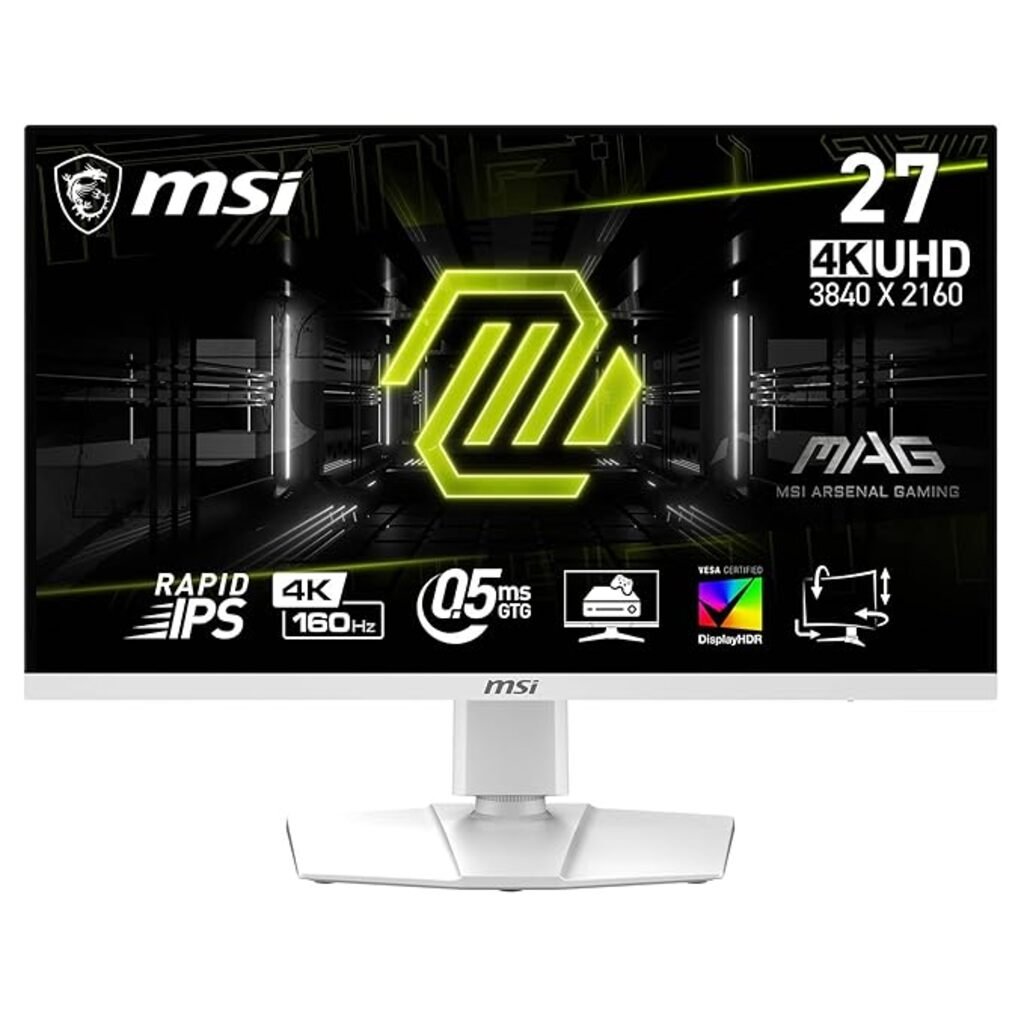 MSI MAG 274URFW 27-inch 4K UHD 160Hz 1ms Rapid IPS Gaming Monitor