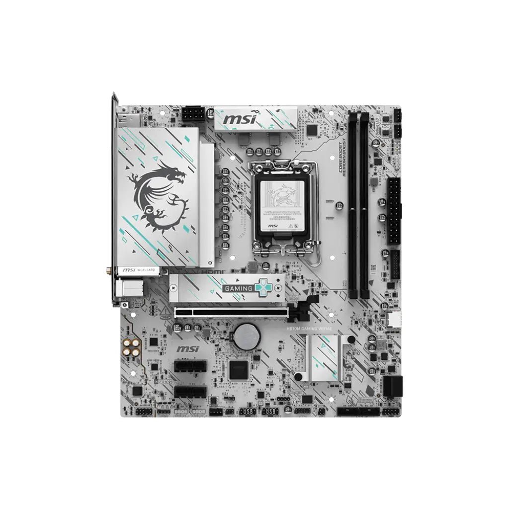MSI H810M Gaming WiFi 6E Intel H810 LGA 1851 mATX DDR5 Motherboard for Intel Core Processors