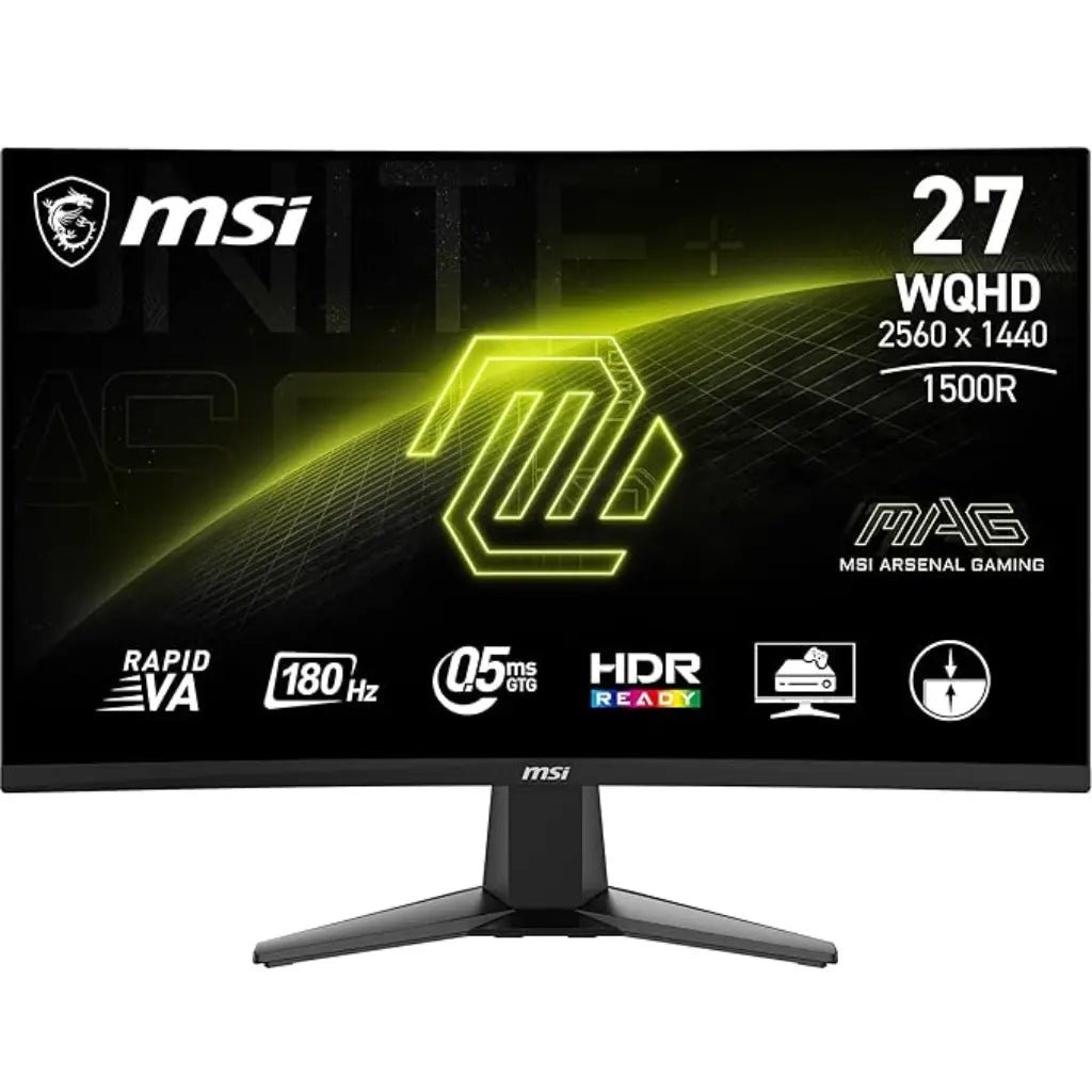 MSI MAG 27CQ6PF 27-inch WQHD 180Hz Curved Gaming Monitor with 0.5ms Response Time