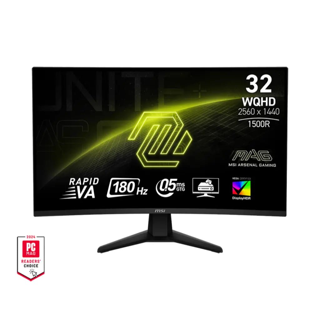 MSI MAG 32CQ6F 32-inch WQHD 180Hz 0.5ms Curved VA Gaming Monitor