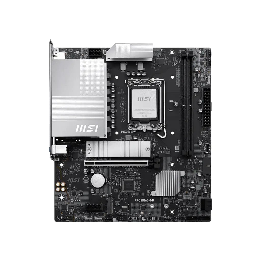 MSI PRO B860M-B Intel B860 Chipset LGA1851 Socket mATX DDR5 Motherboard