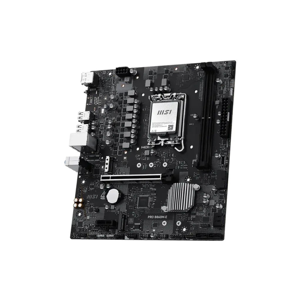 MSI PRO B860M-E Intel B860 Chipset LGA1851 Socket DDR5 Micro-ATX Motherboard