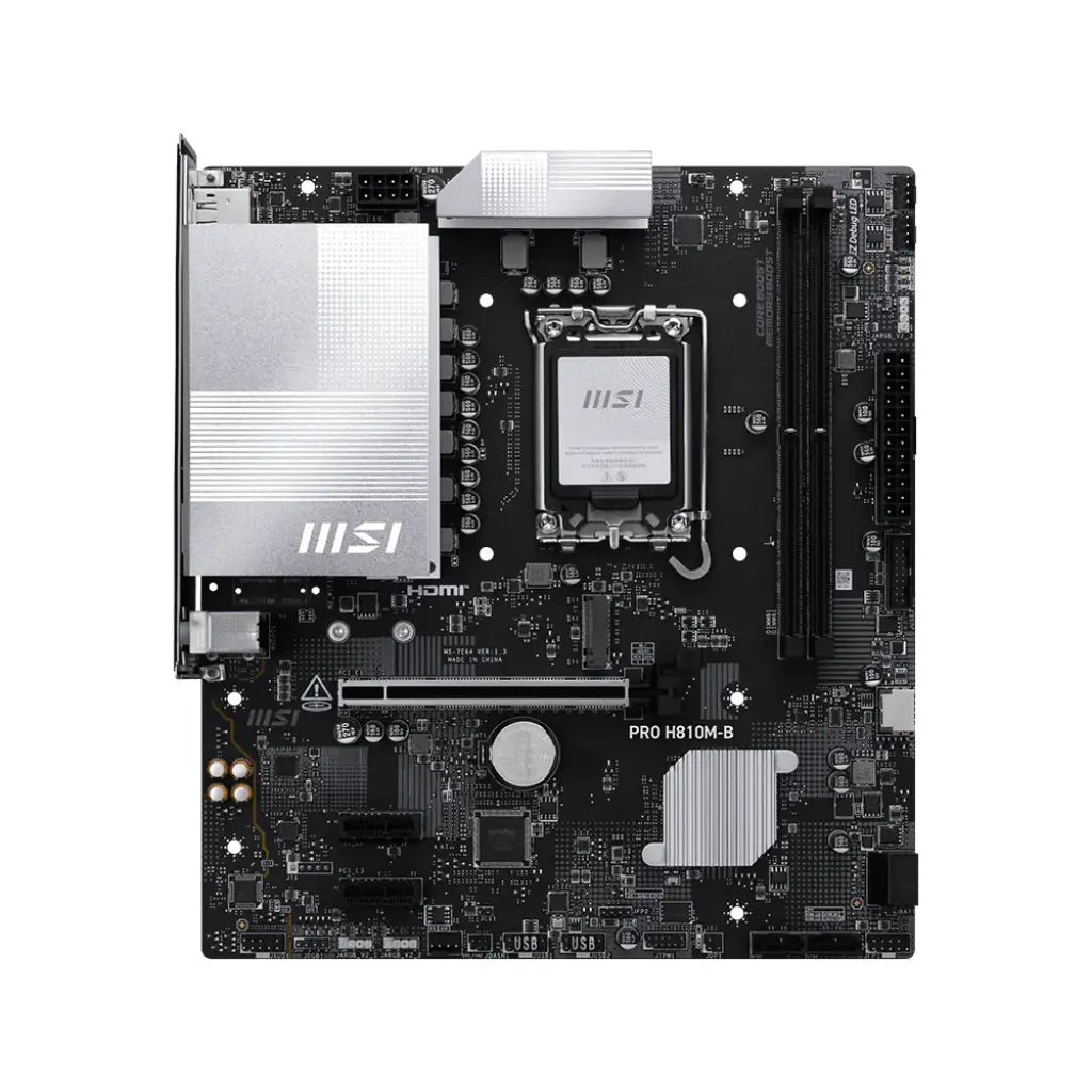 MSI PRO H810M-B Intel H810 LGA1851 Micro-ATX DDR5 Motherboard for Intel Core Processors