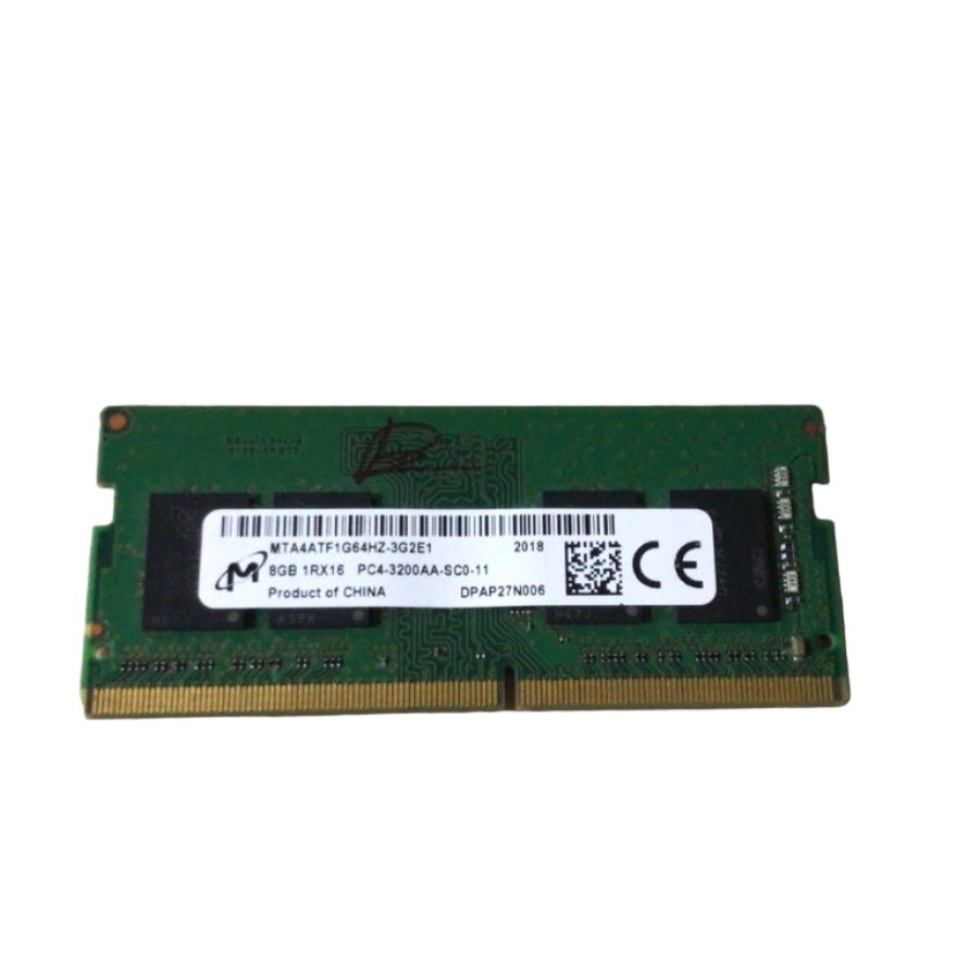 Micron 8GB DDR4 3200MHz CL22 1Rx16 SODIMM Laptop Memory Module (Pulled)