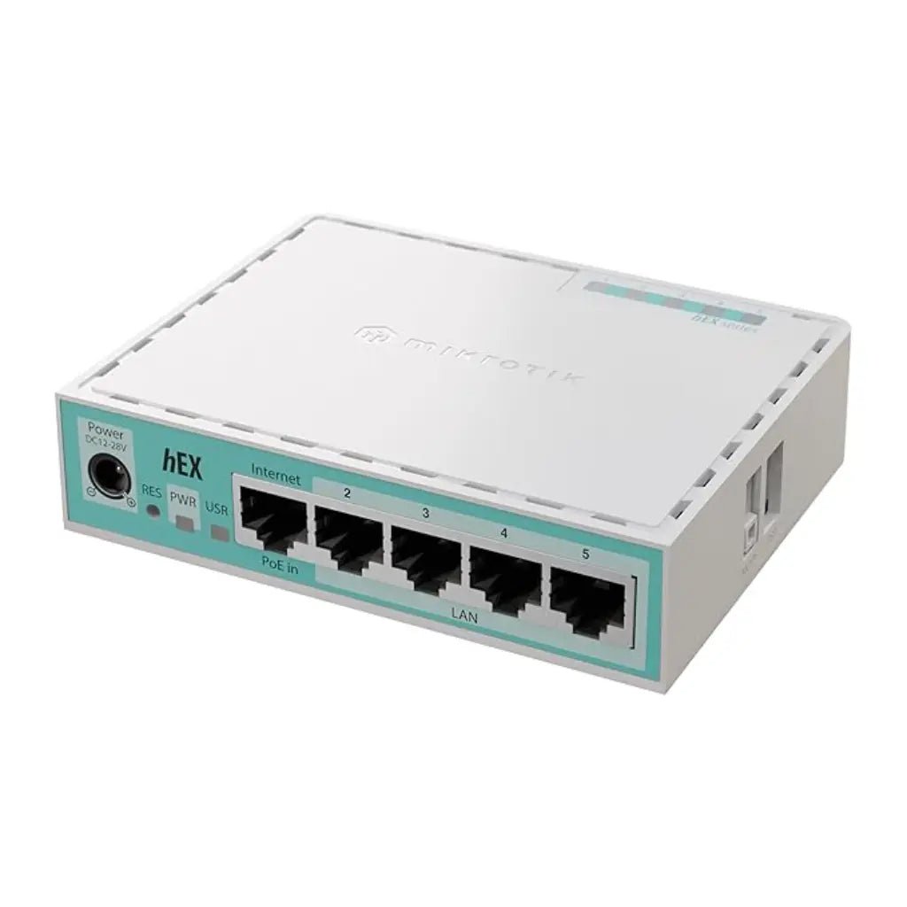 MikroTik hEX RB750Gr3 Gigabit Ethernet Router with Dual-Core 880MHz CPU and 256MB RAM