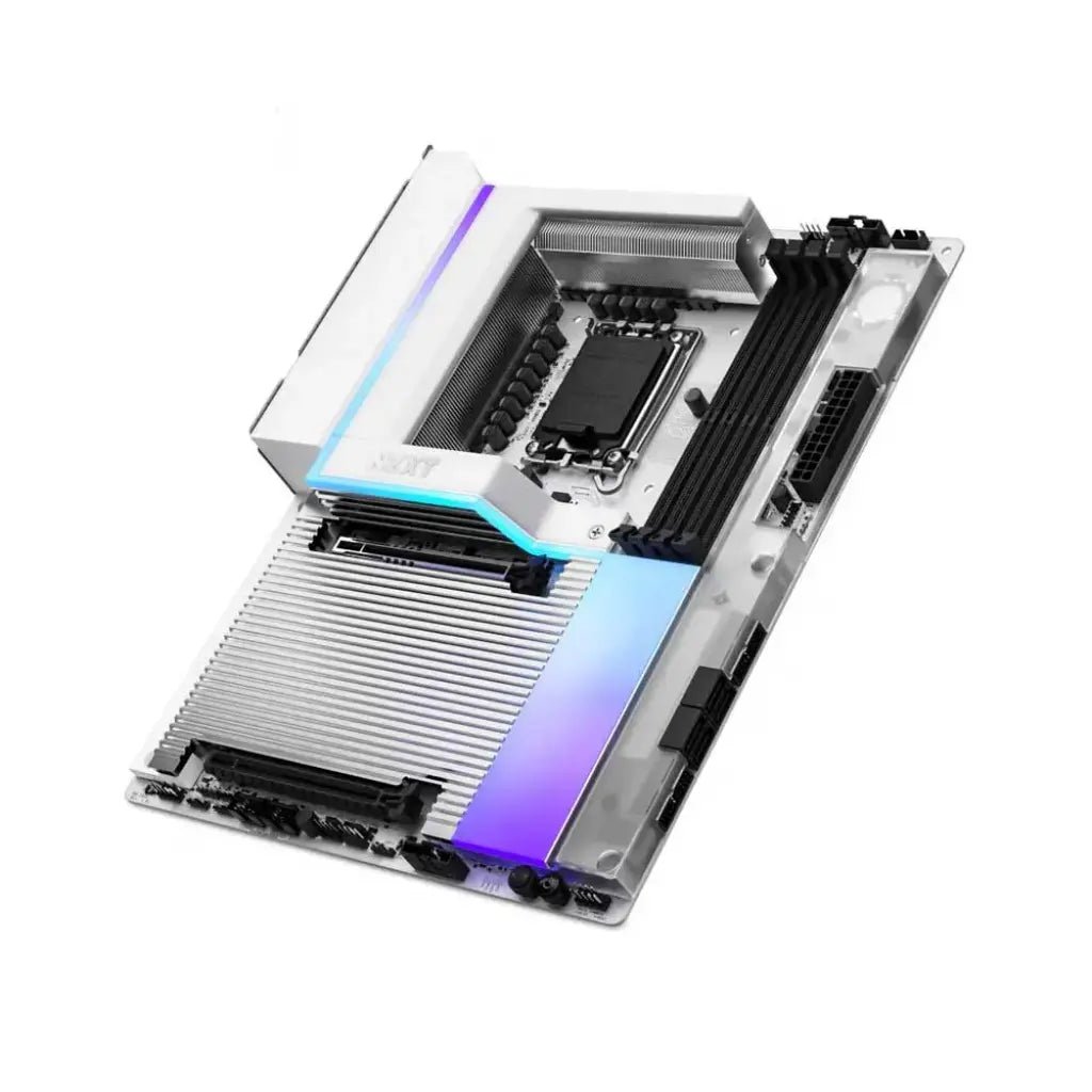 NZXT N9 Z890 LGA1851 ATX DDR5 Wi-Fi 7 Gaming Motherboard - White Edition