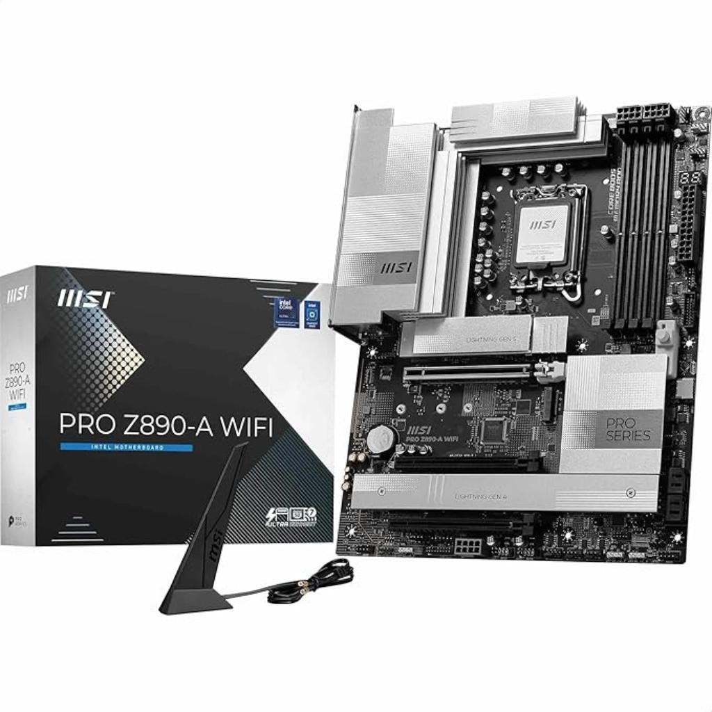 MSI PRO Z890-A WIFI Intel LGA 1851 DDR5 Full-ATX Motherboard with WiFi 7
