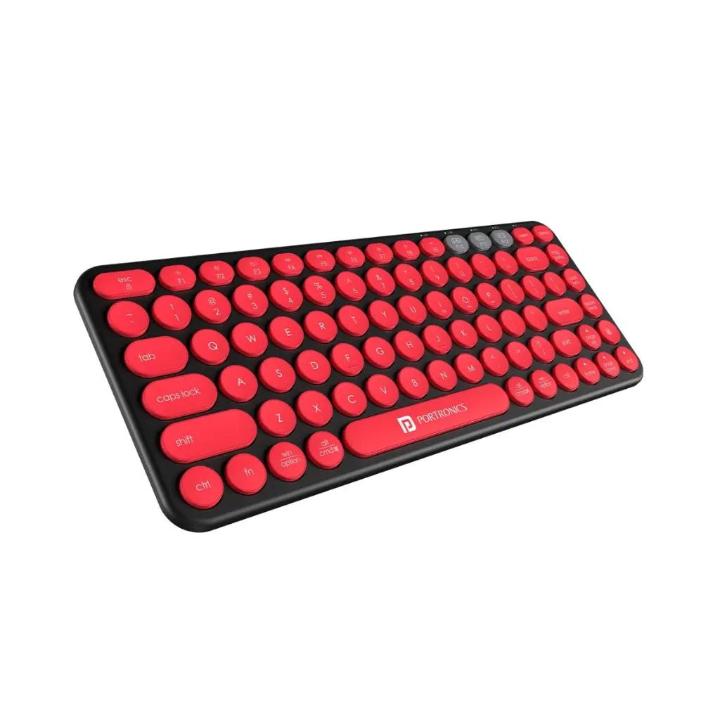 Portronics Bubble 2.0 POR 347 Wireless Keyboard with Bluetooth 5.3 and 2.4GHz Dual Mode Connectivity
