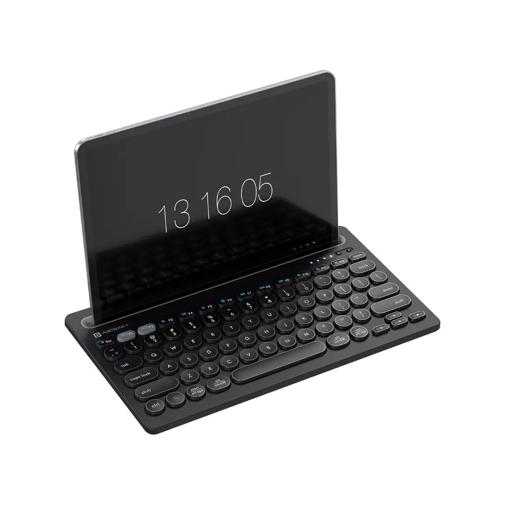 Portronics Bubble Dock Wireless Keyboard (POR 2192) - Dual Connectivity