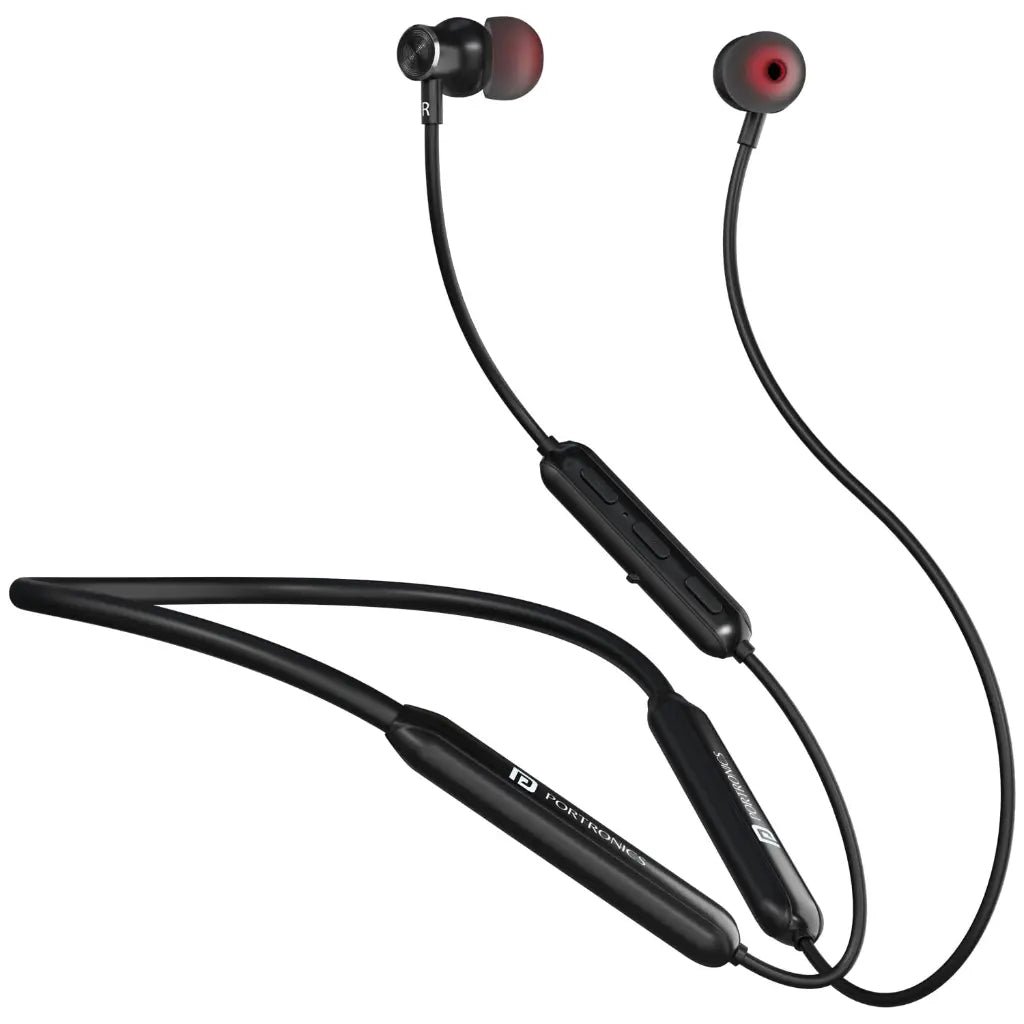 Portronics Harmonics Y2 (POR 3109) Wireless Bluetooth 5.3 In-Ear Neckband Earphones with 70 Hours Playtime