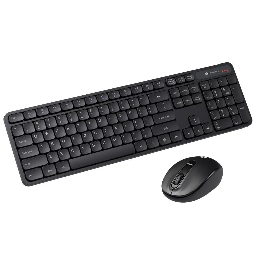 Portronics Key8 Combo POR 2400 Wireless Keyboard and Mouse Set with Adjustable DPI